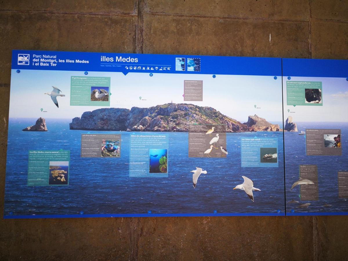 L'Estartit, Estudio En Primera Linea De Mar. Bagian luar foto
